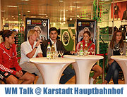 Karstadt Hauptbahnhof WM 2011 Talkrunde (©Foto Martin Schmitz)